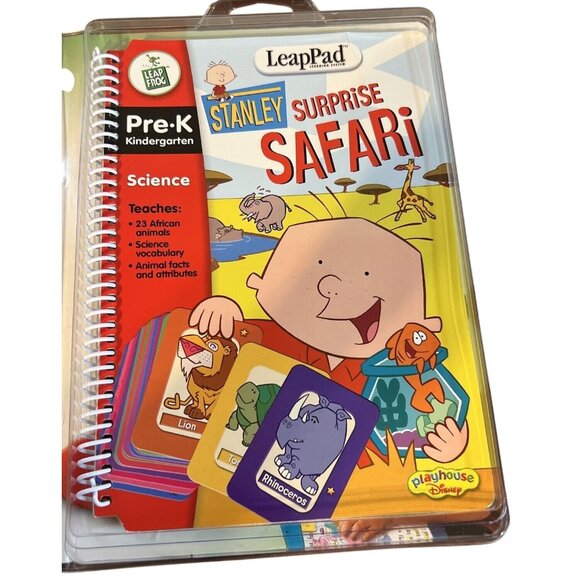 LeapFrog Stanleys Surprise Safari Pre-K Educational Set W/ Book Cartridge & Card - Picture 8 of 10